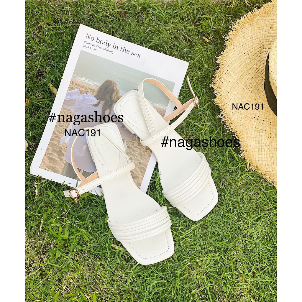 GIÀY CAO GÓT NAGASHOES QUAI ĐAN 2CM NAC191