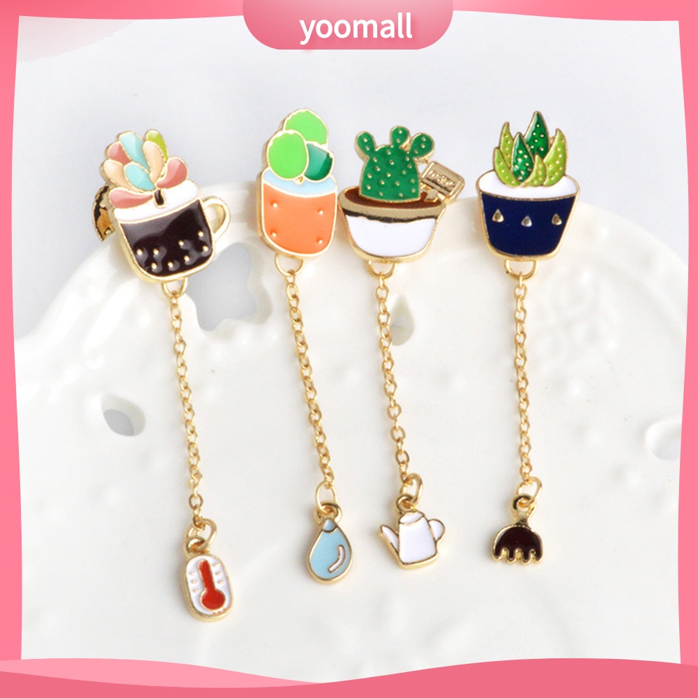 Ghim Cài Áo Hình Chậu Xương Rồng Đáng Yêu