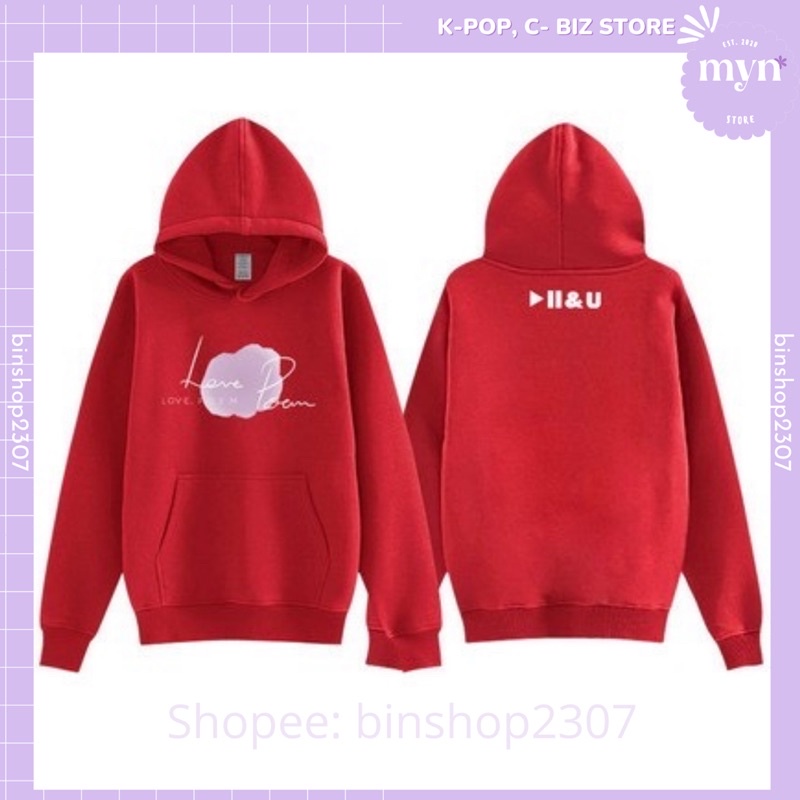 Áo Hoodie Nỉ Dài Tay MV Love Poem IU Nam Nữ Đủ Size