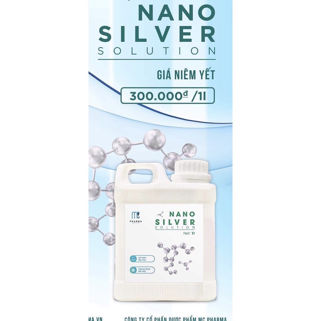 ( TPHCM )Dung dịch Nano Bạc chính hãng MC Pharma khử mùi, khử khuẩn cho xe ô tô, nhà cửa