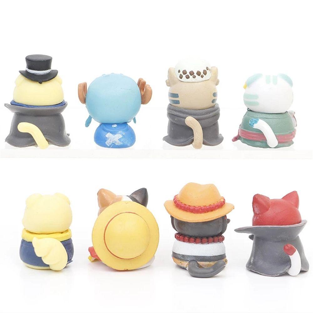 Mô Hình Nhân Vật Monkey D Luffy REBUY1 Trang Trí Bánh Kem Bằng PVC