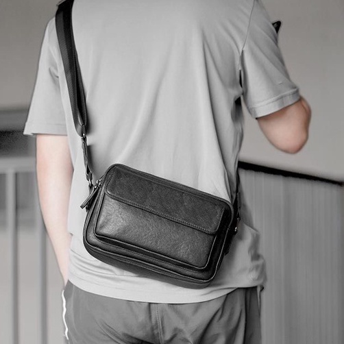 Túi Xách Da Đeo Chéo Nam Thời Trang Cao Cấp - Túi Xách Nam Chất Liệu PU Bền Đẹp