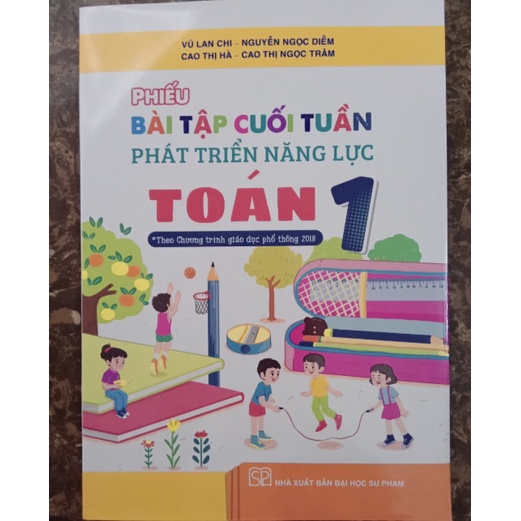 Sách - Phiếu bài tập cuối tuần phát triển năng lực Toán 1 - cánh diều - Theo chương trình phổ thông 2018