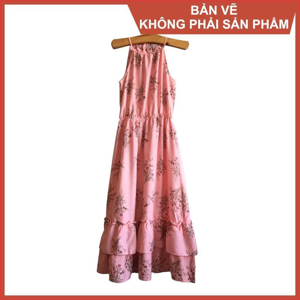 [GIÁ GỐC] Đầm yếm vải đũi tằm - sale (Bản vẽ)