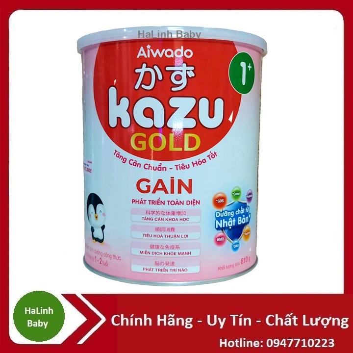 Sữa Bột Kazu Gold Gain 0+, 1+ 2+ 810g [Date mới nhất]