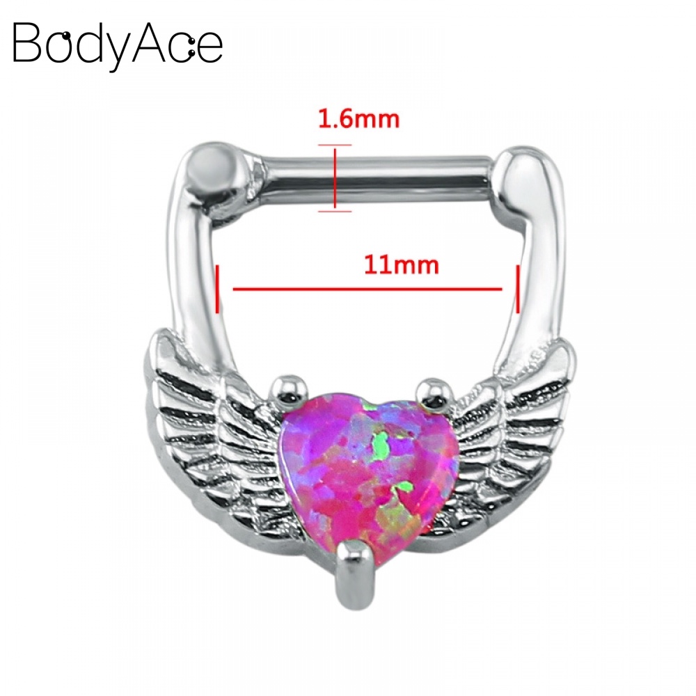 Khuyên mũi đính đá phong cách Ấn độ sang trọng 16g
