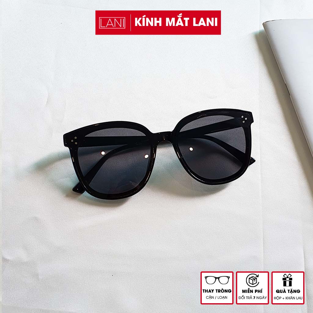 Kính râm thời trang nam nữ vuông to Lani 5203 chống tia uv chống lóa