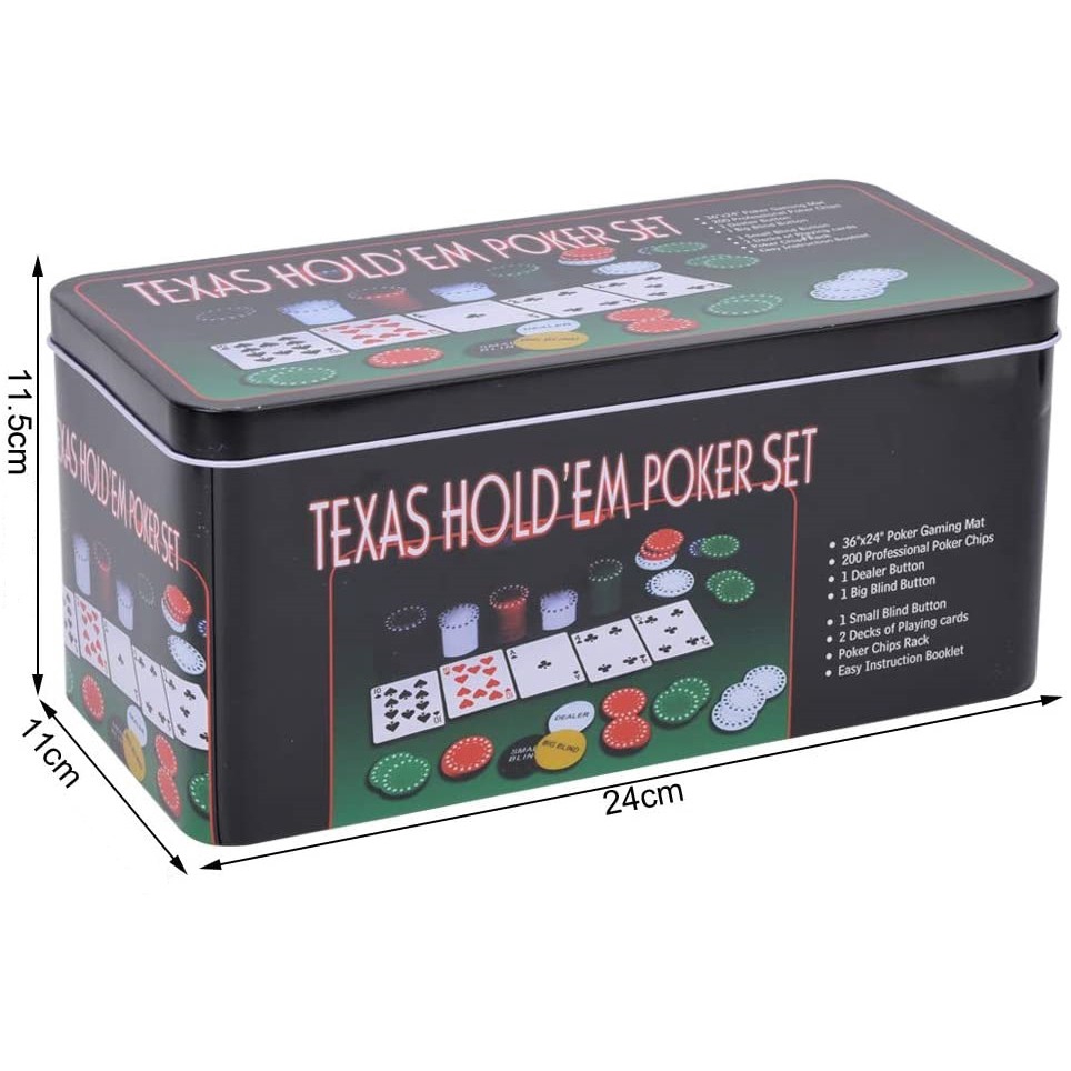 Bộ 500 Thẻ Bài Chơi Poker Chip Không Số ( Phỉnh Poker ) Hàng Cao Cấp Nhập Khẩu