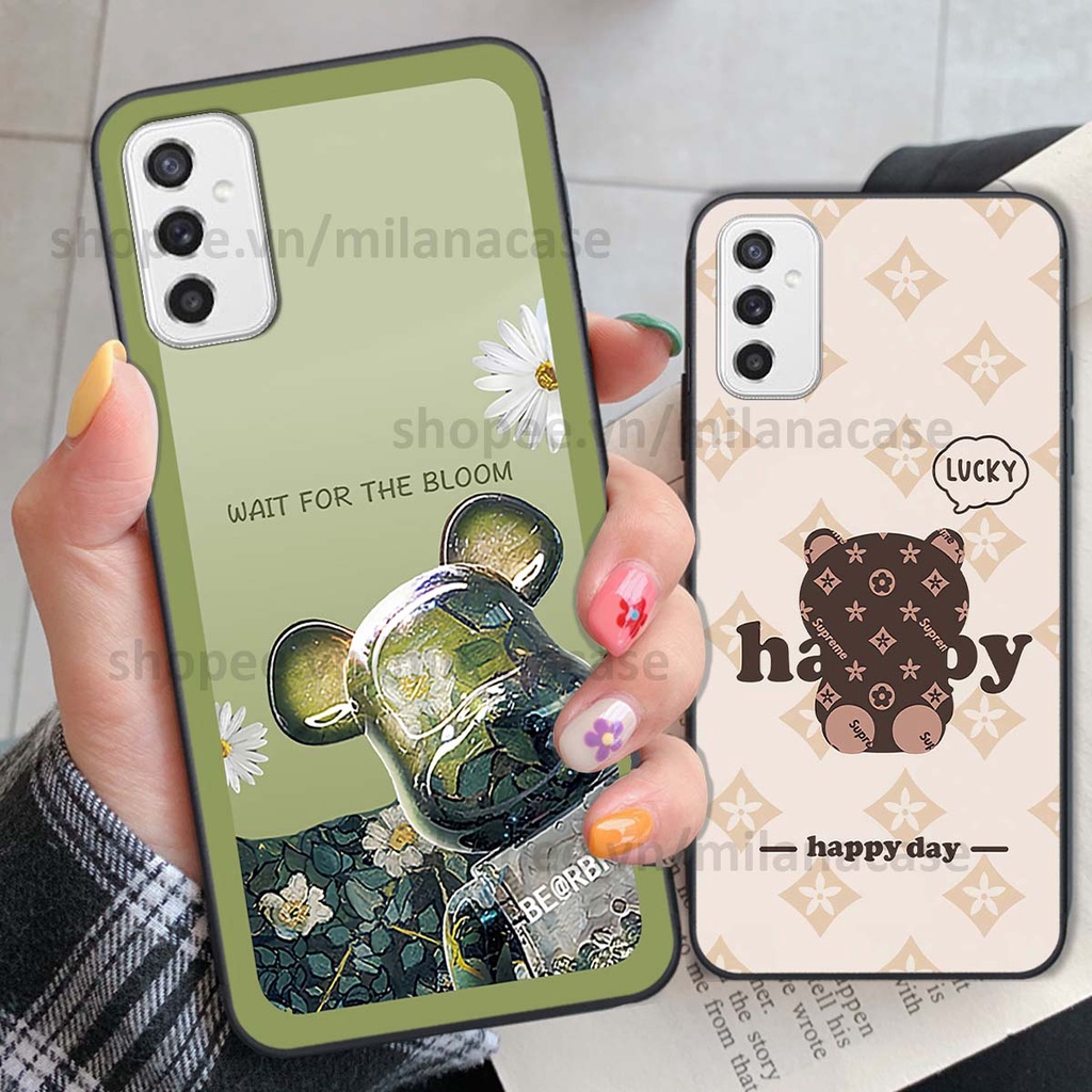 Ốp Samsung M52 5G gấu be@rBrick gấu Teddy Kaws siêu đẹp, phong cách, cá tính