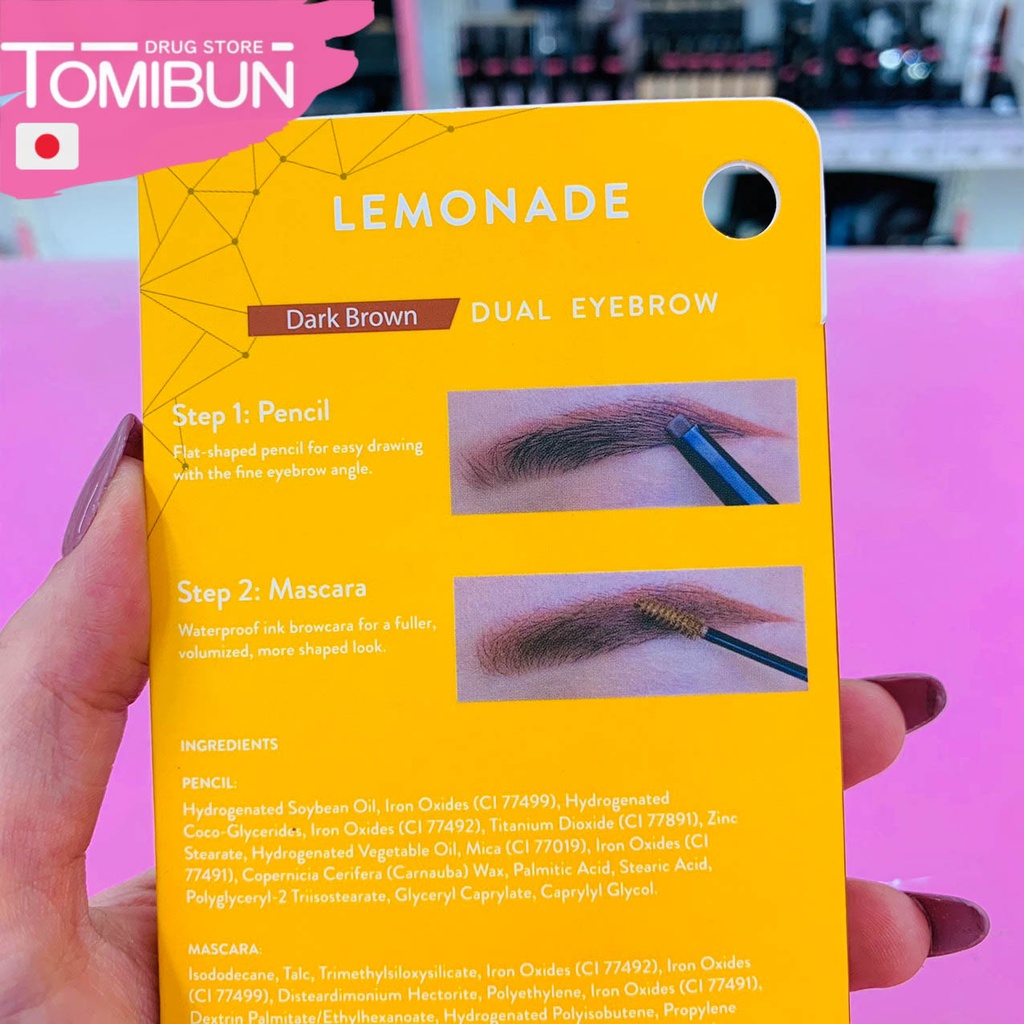 Chì kẻ mày 2 đầu, Bút kẻ mày Lemonade Want It Got It Dual Eyebrow 2.75g - bí quyết tạo lên đôi lông mày đẹp-Tomibun