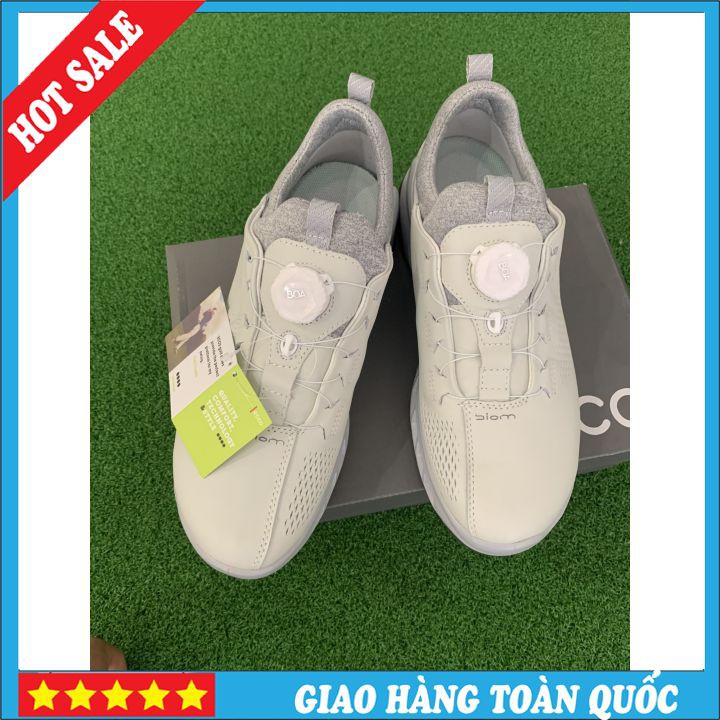 [Hàng Cao Cấp] Giày Thể Thao Nam Đánh Golf ECCO Chống Nước 100%, Thông Thoáng, Linh Hoạt, Bền Bỉ - Màu Trắng