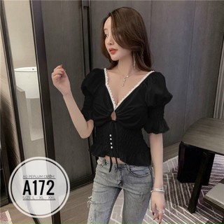 Bigsize Áo peplum cườm A172