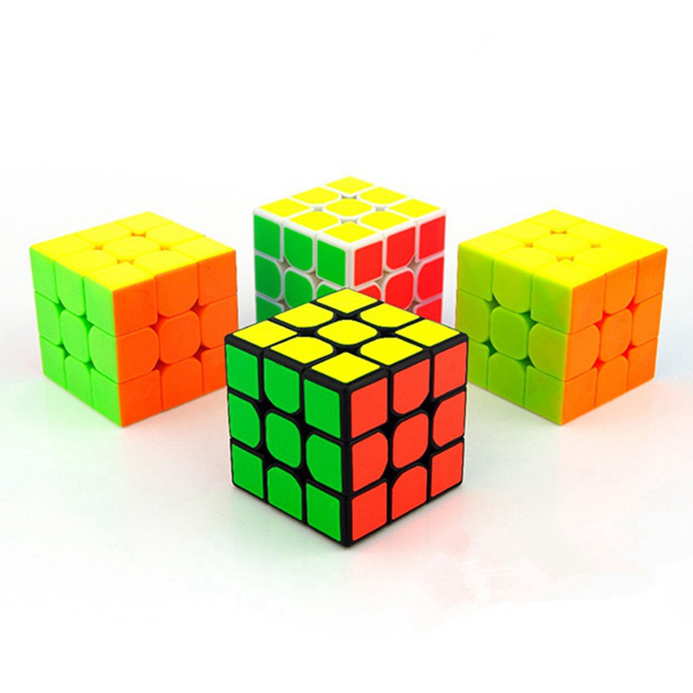 ✨Cổ phiếu hiện có✨Rubik 3x3 Qiyi Warrior S Stickerless Rubic 3 Tầng Không Viền