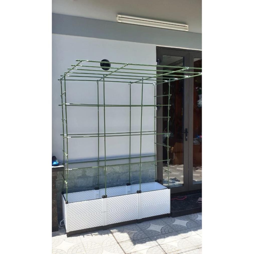 Ống thép bọc nhựa dùng làm cây đỡ hoa hồng, làm giàn cỡ 16mm dài 90cm