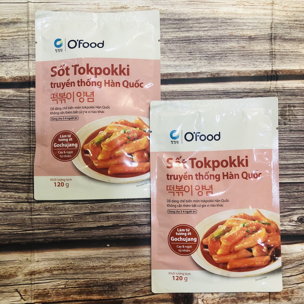 SỐT TOKPOKKI TRUYỀN THỐNG HÀN QUỐC O'FOOD 120G