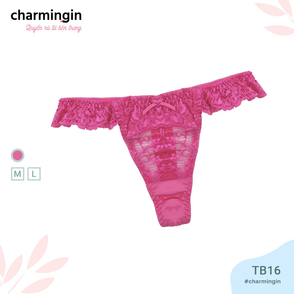 Quần lót T-back (lọt khe) satin lụa bóng phối ren sexy quyến rũ size S, M, L, LL - QLTB0016