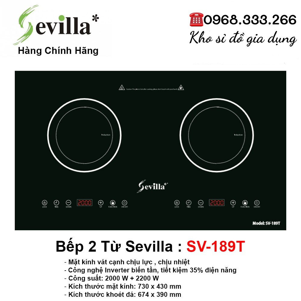 Bếp điện từ cao cấp Sevilla SV - 189T