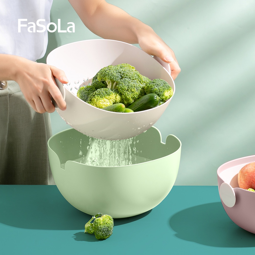Rổ đôi đa năng FASOLA FSLSH-187C