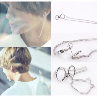 Khuyên tai bạc phong cách Hàn Quốc dành cho fan hâm mộ nhóm nhạc BTS