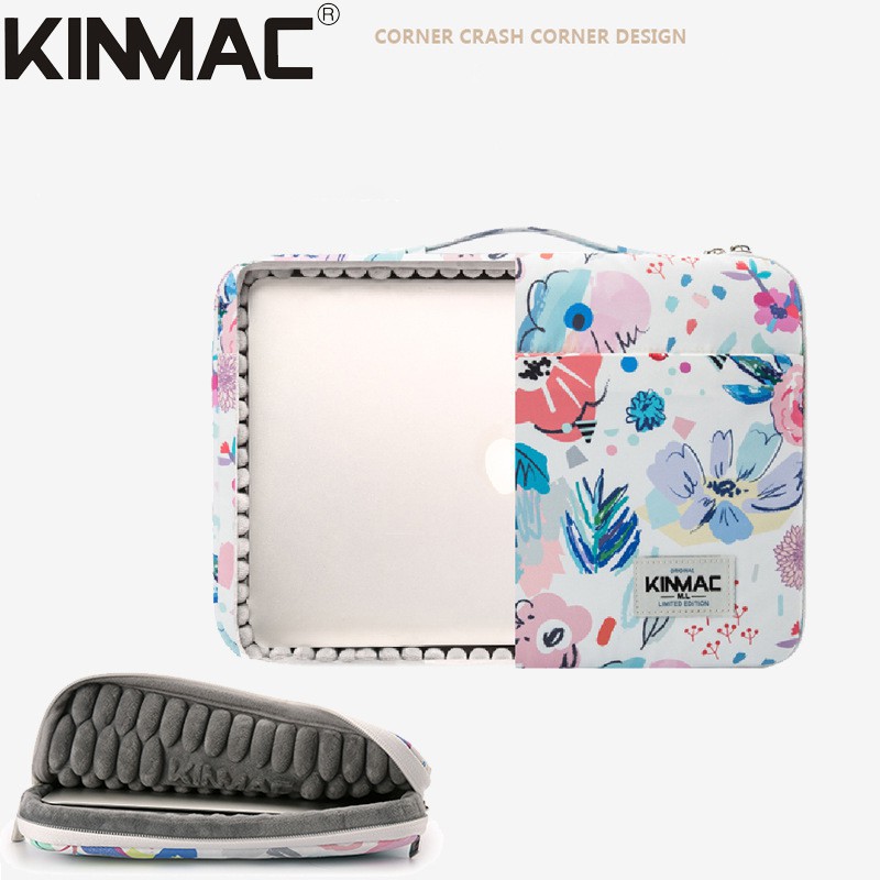 Túi Xách cho Macbook - Laptop 11/12/13/15inch KINMAC - Hoa Trắng
