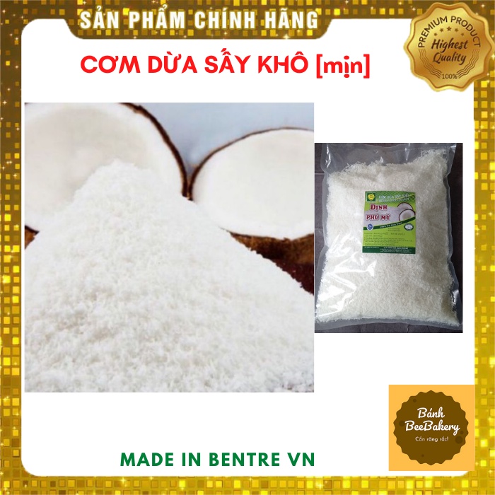 Cơm dừa sấy khô Định Phú Mỹ loại mịn [túi zip 100g]