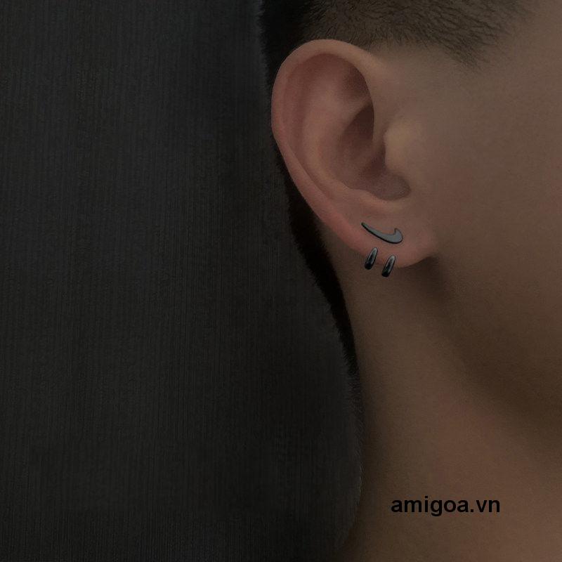 ✨✨Khuyên Tai Dạng Móc Thiết Kế Đơn Giản Phong Cách Hip Hop Cho Nam Và Nữ