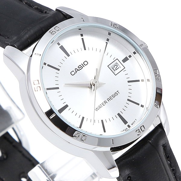 Đồng hồ nữ dây da Casio chính hãng Anh Khuê LTP-V004L-7AUDF (30mm)