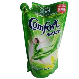 Nước xả comfor màu xanh lá 1l9