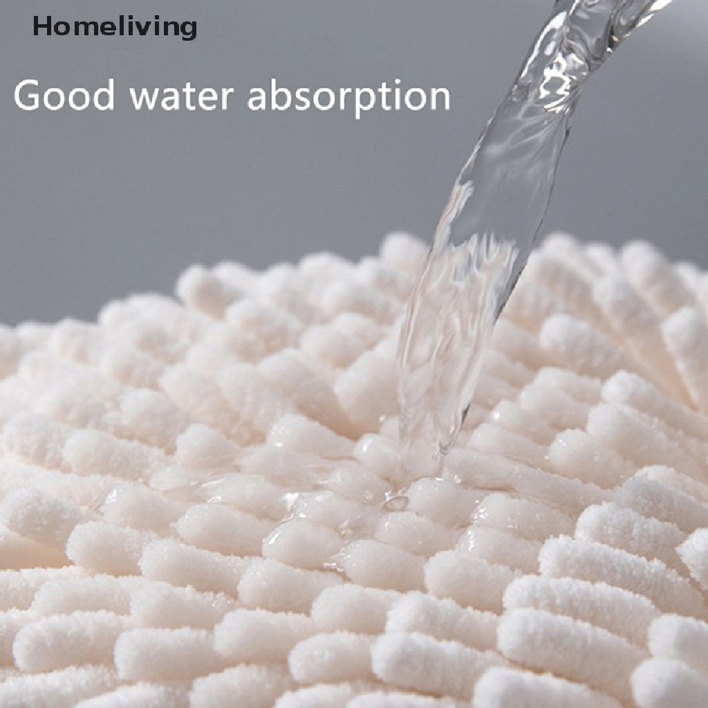 Khăn Lau Tay Bằng Sợi Chenille Có Vòng Treo Khô Nhanh Cho Nhà Bếp Nhà Tắm