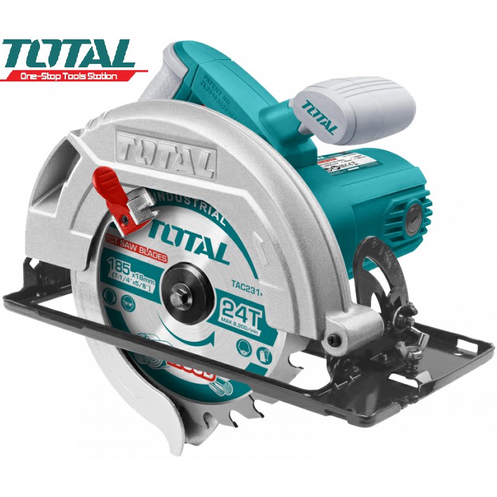 TOTAL Máy cưa gỗ đĩa 185mm 1400W TS1141856