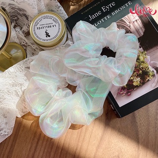 Dây buộc tóc cao su co giãn phối màu tương phản phong cách Hàn Quốc dễ thương cho nữ