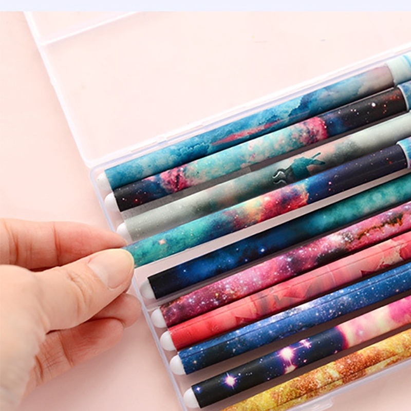 Set 10 Bút Bi Họa Tiết Hoạt Hình Dễ Thương 0.38MM