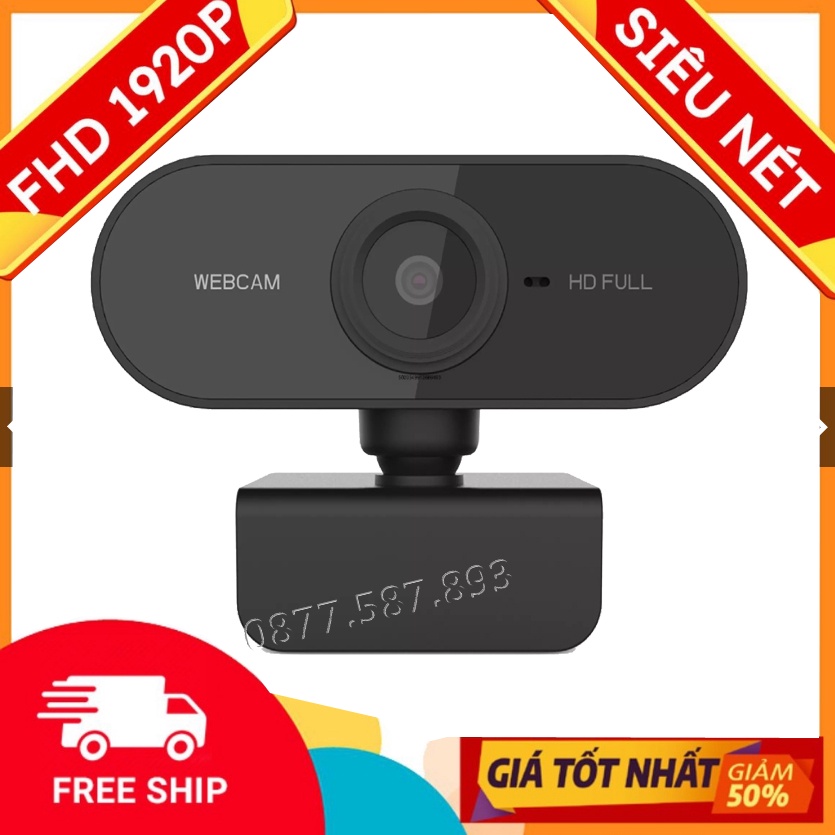 WEBCAM COVID20A - HD 1920P - CÓ MIC -USB 2.0- QUAY CHỮ CỰC RÕ