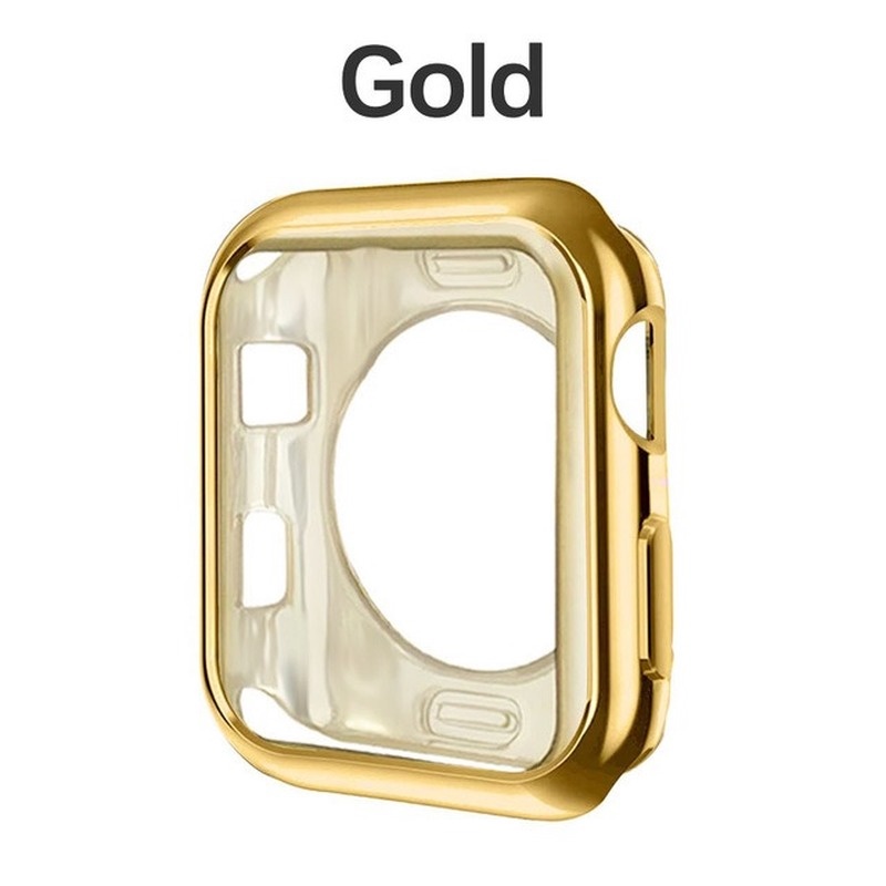 Ốp TPU mạ điện bảo vệ cho đồng hồ thông minh Apple Watch 45 41 40 44 42 38 MM Series 7 6 SE 5 4 3