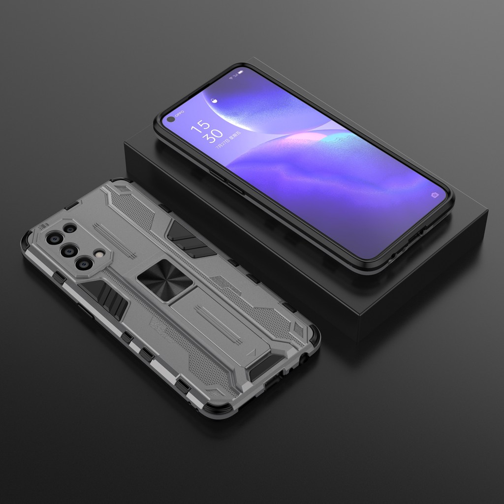 Ốp điện thoại TPU khung kiểu giáp cứng chống sốc chất lượng cao cho OPPO Reno5 Reno 5 5G