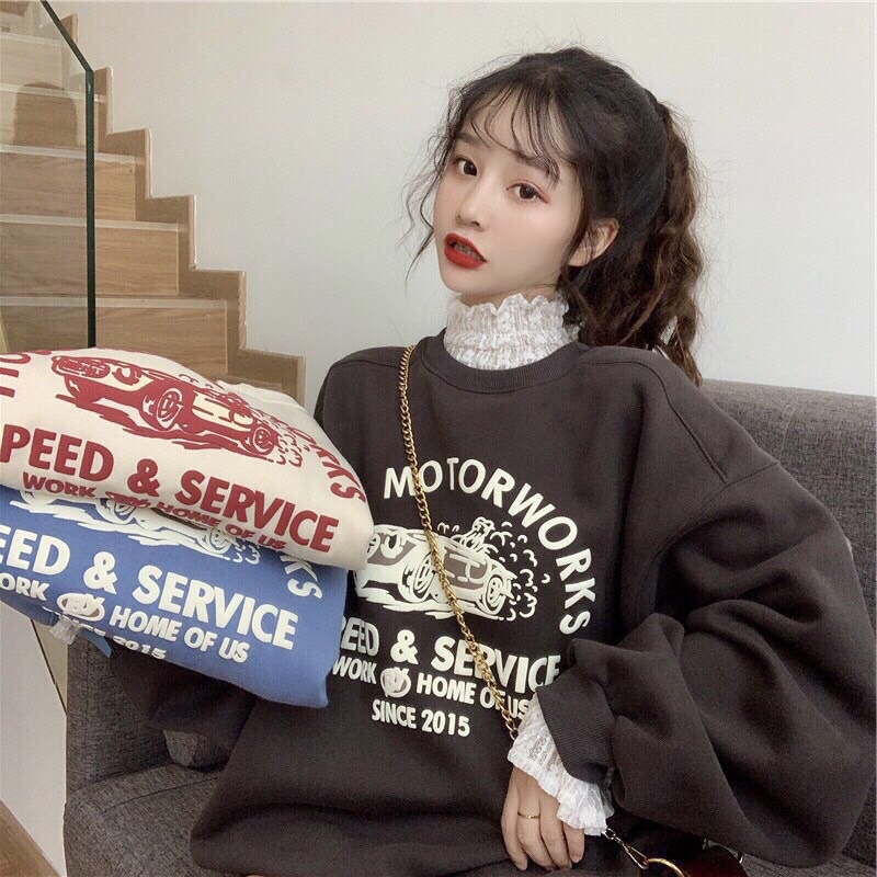 Áo Sweater nam nữ-Áo nỉ chữ dáng Unisex chất liệu nỉ bông in chữ cao cấp