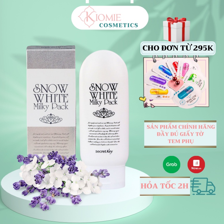 Kem dưỡng trắng body Snow White Secret Key Milky Pack 200g