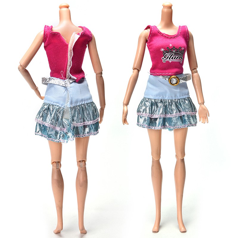 Set Váy 2 Món Thời Trang Cho Búp Bê Barbie