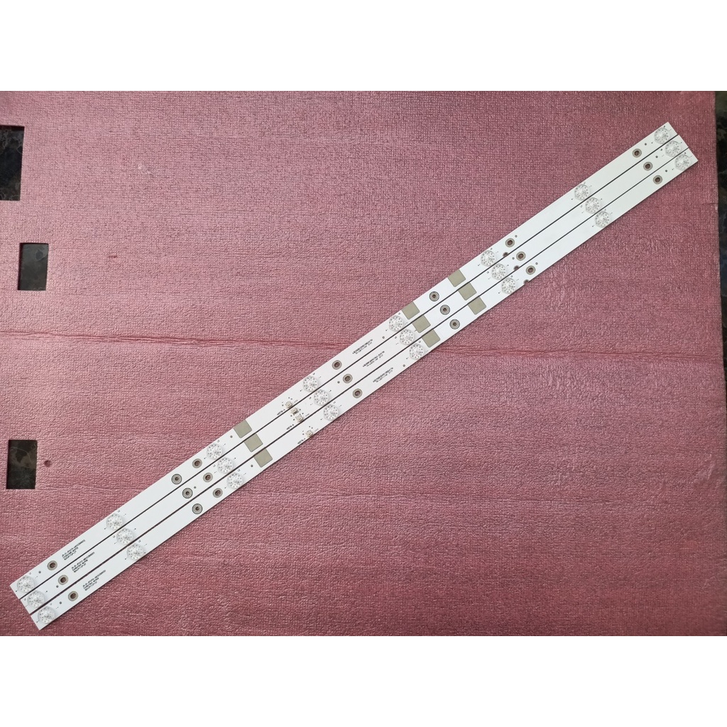THANH LED TIVI ASANZO 43EK7 43DU1000 43DU3000 43FH960 JS-D-JP4310-A81EC MỚI 100%, BỘ 3 THANH, MỖI THANH 8 BÓNG 6V