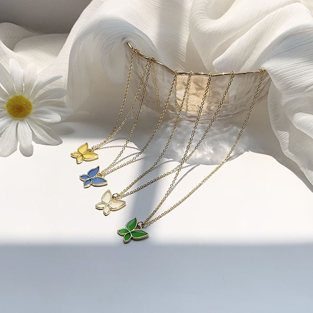 Dây Chuyền Mặt Bướm Thiết Kế Đơn Giản Xinh Xắn Cho Nữ