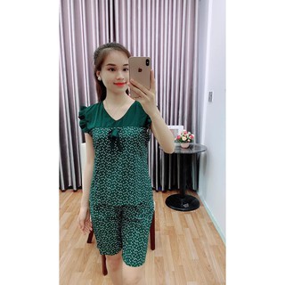 Đồ bộ lững cổ tim lụa hàn