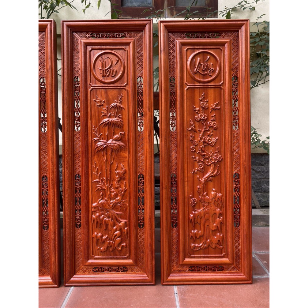 Tranh Gỗ Tứ Quý