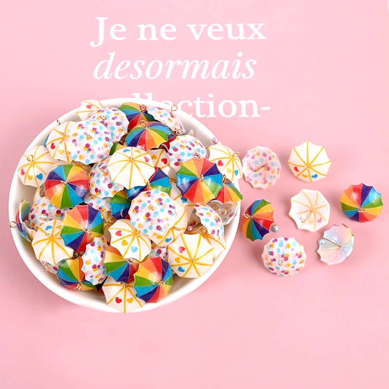 Dù mini cho nhà búp bê ​Phụ kiện trang trí hình cây dù mini DIY