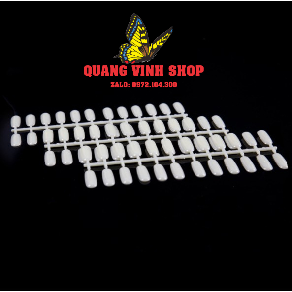 Móng giả làm bảng màu dạng xương cá (120 móng)