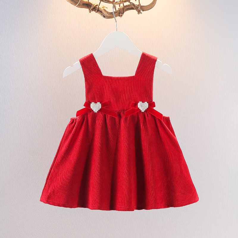 Bộ Đầm Dài Tay + Đầm Thời Trang Hàn Quốc Dành Cho Bé Gái 0-4 Tuổi