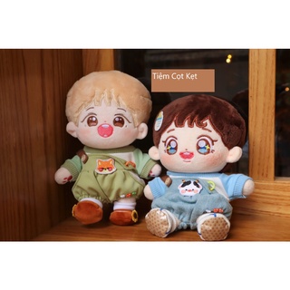 Bộ áo yếm thú cho bé doll 20cm