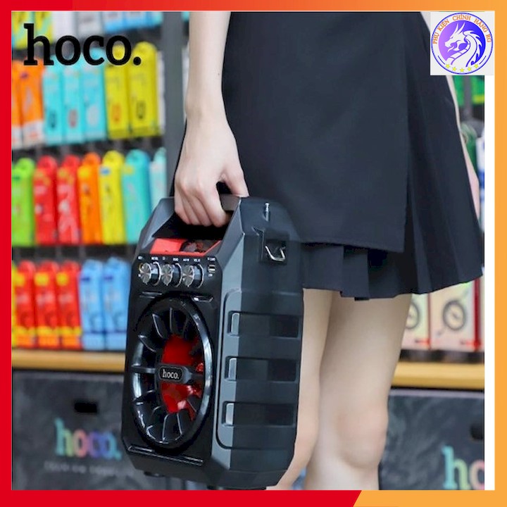 [Mã 157ELSALE hoàn 7% đơn 300K] Loa thùng karaoke có led mini Hoco DS02 15W