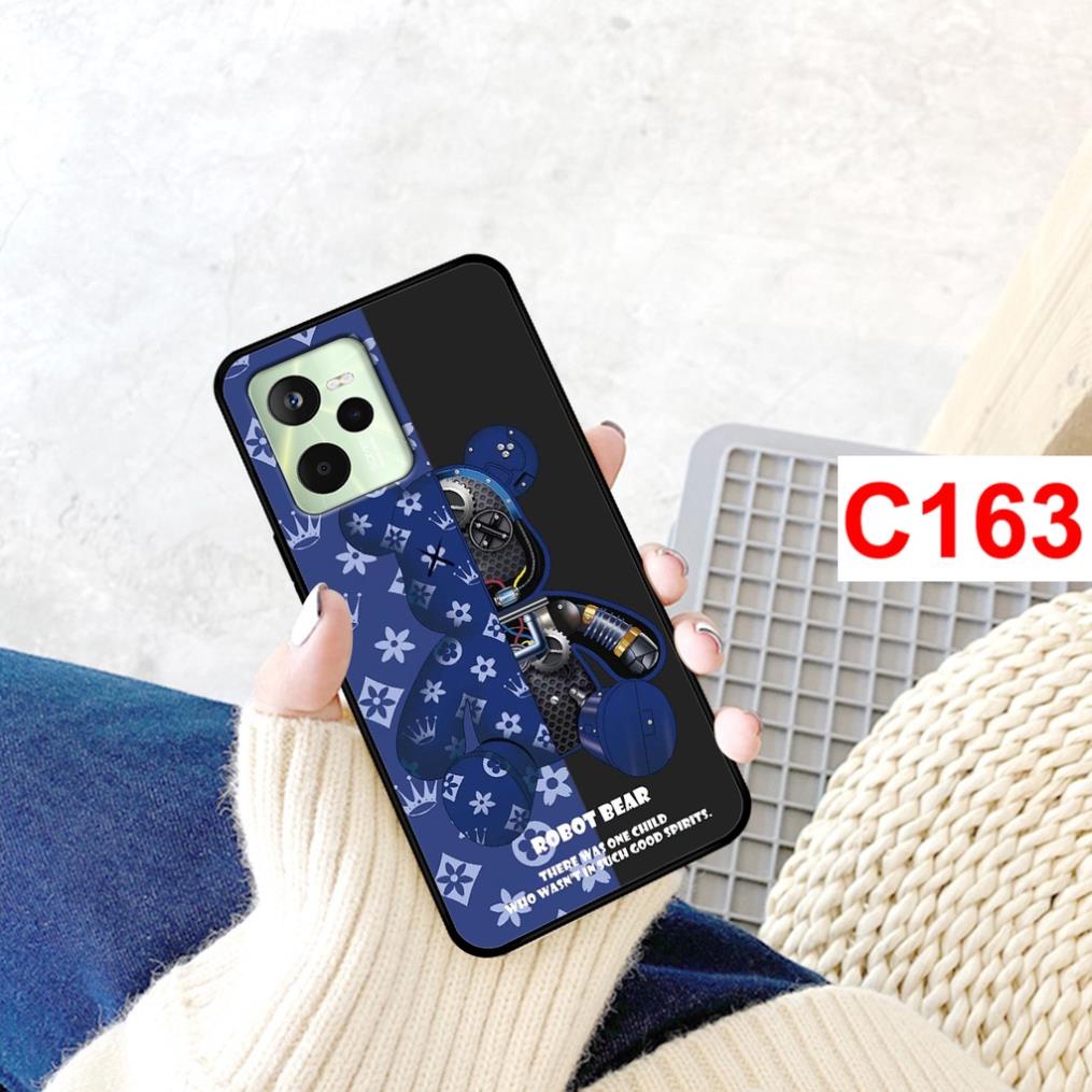 Ốp lưng Realme C35 / Narzo 50A Prime mặt lưng ép kính nano chống bể hình gấu nhiều mẫu đẹp