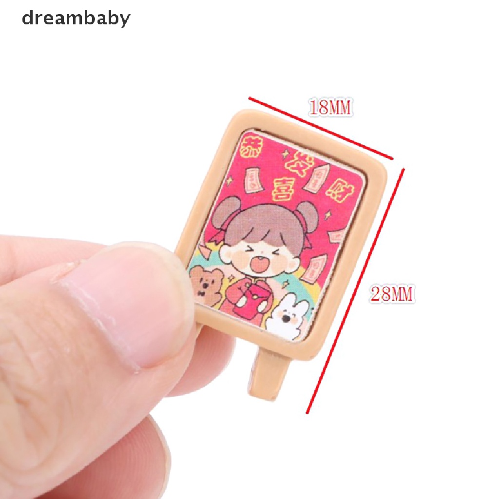 Mô hình bảng hiệu thu nhỏ trang trí nhà búp bê tỉ lệ 1/2 bằng nhựa resin