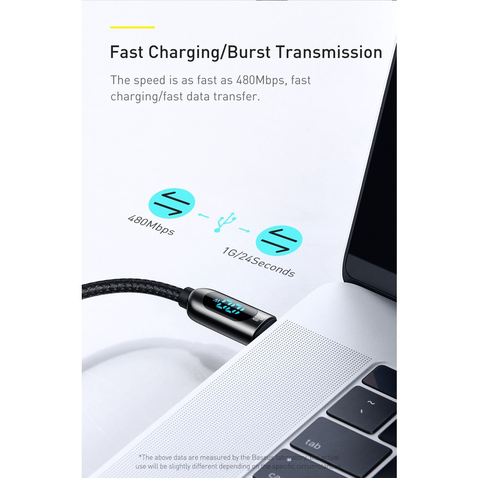 Dây Cáp Sạc Nhanh Baseus PD 100W Type C Sang Type C Cho Xiaomi POCO Samsung
